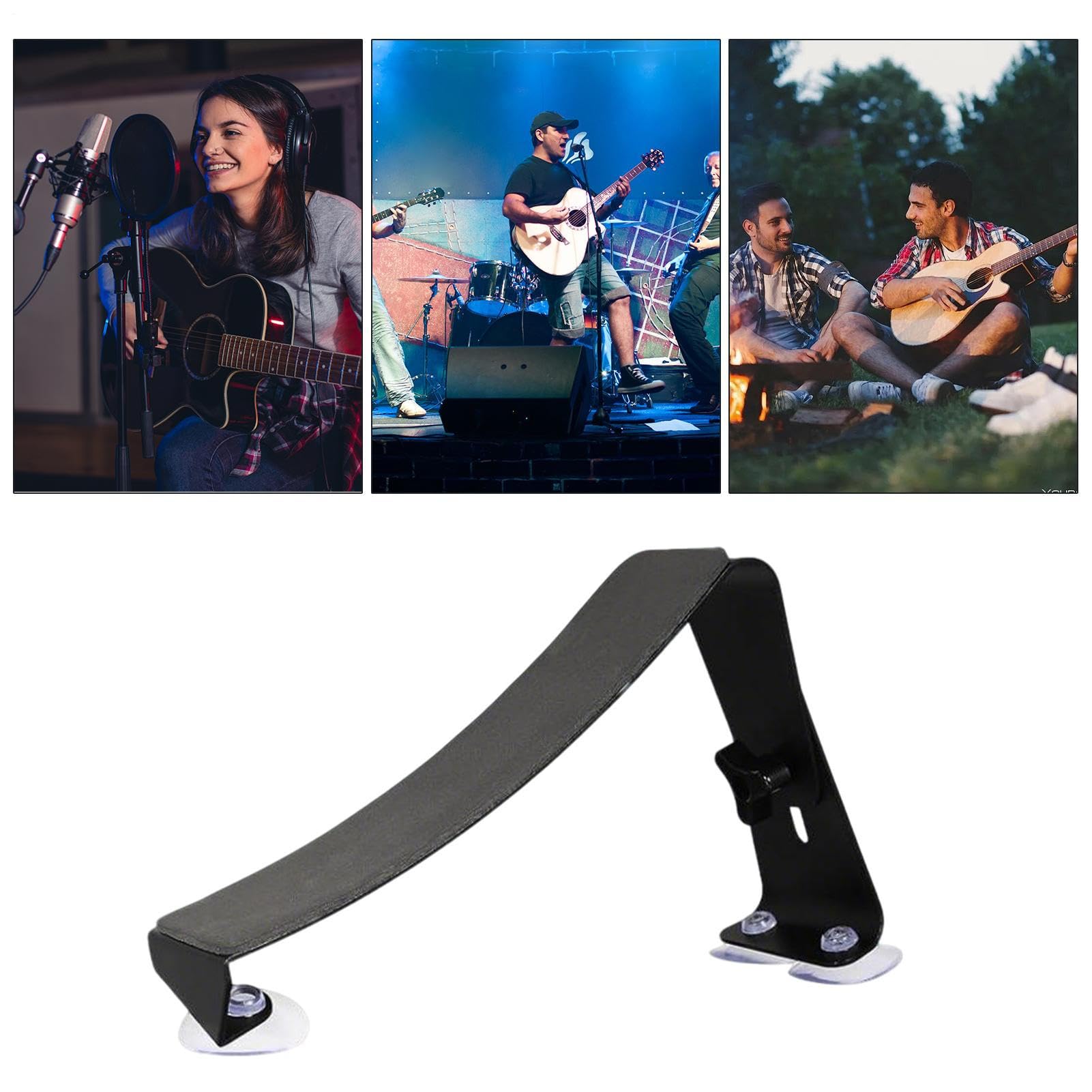 Soporte ergonómico para patas de guitarra, accesorio ergonómico antideslizante para instrumentos musicales, dispositivo de sujeción para guitarra eléctrica con reposapiés, para actuaciones en el hogar