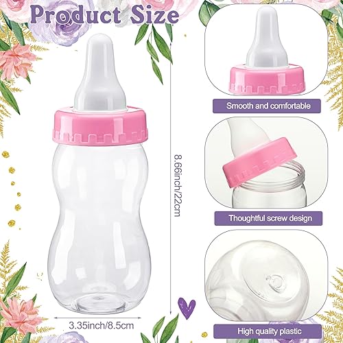 Miniatura 4 de Syhood Butterfly Baby Shower Games Guess How Many Chupetes Cartel de juego 50 pequeños juegos de adivinanzas, 20 lápices HB, botella de leche de