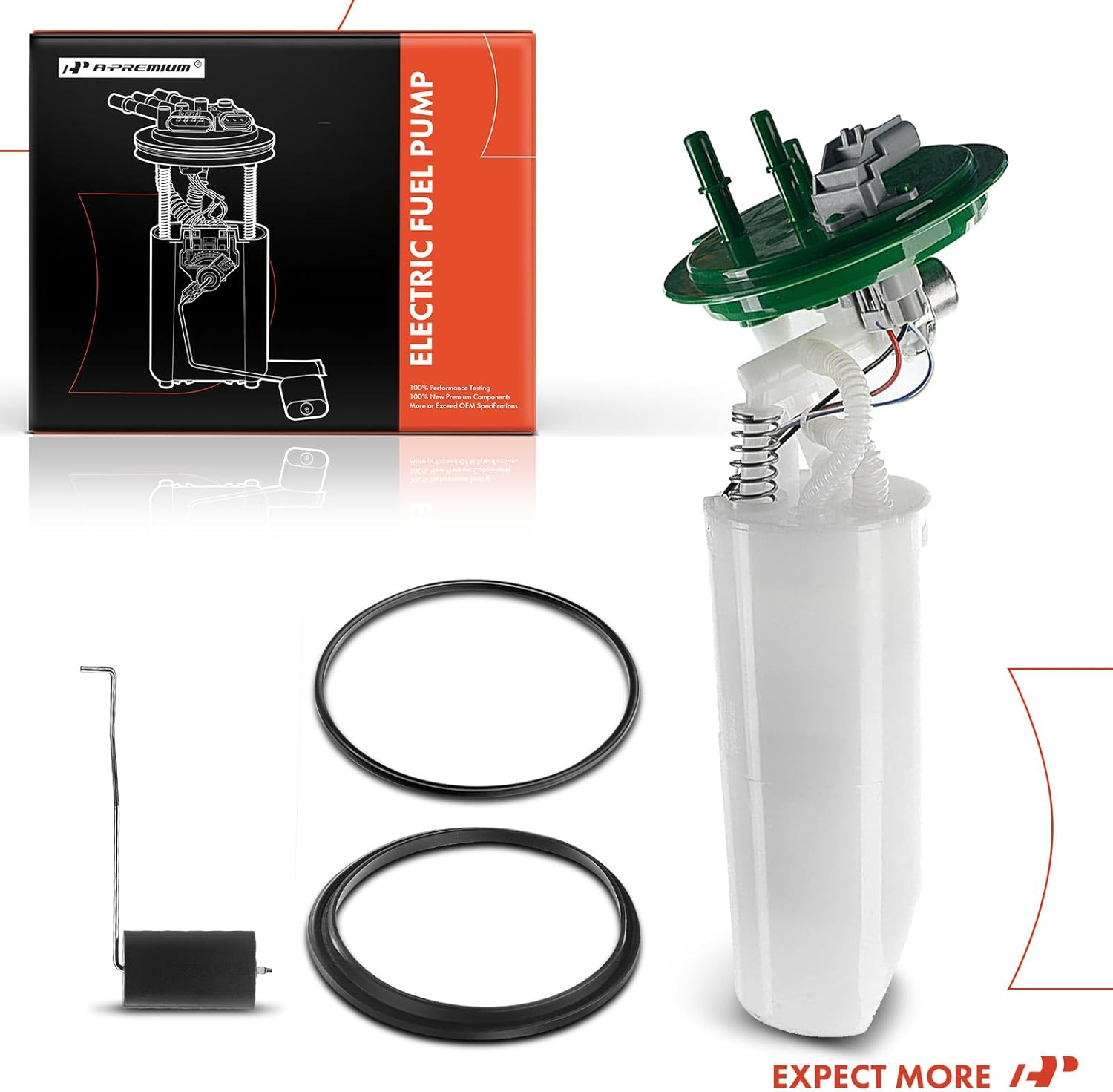 A-Premium Electric Fuel Pump Module Assembly w/Sending Unit Compatible with Chrysler Town & Country, Voyager & Dodge Caravan, Grand Caravan, 2001 2002 2003, V6 3.3L, Flex
