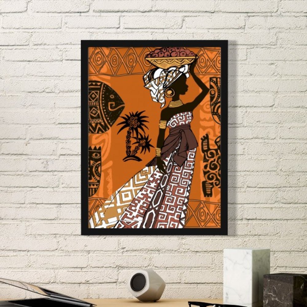 Décoration murale cadre photo femme noire sexy pour habiller un mur vide facilement