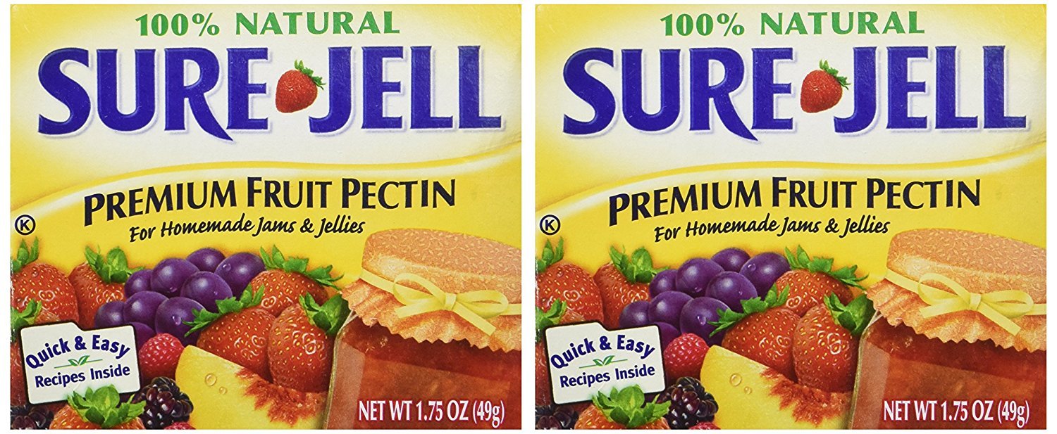 Sure Jell Premium Fruit Pectin For Homemade Jams And Jellies, 100% Natural 1.75 oz (2 Packs) by Sure Jell