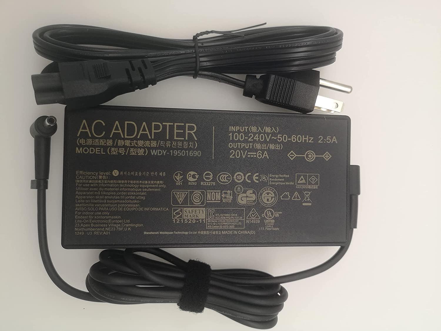 Buy Original ASUS ADP-120CH B 120W Laptop Adapter In India