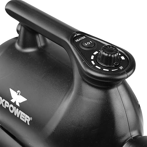 Miniatura 2 de XPOWER A-12 - Soplador profesional para secadora de automóvil con muelle móvil con ruedas giratorias