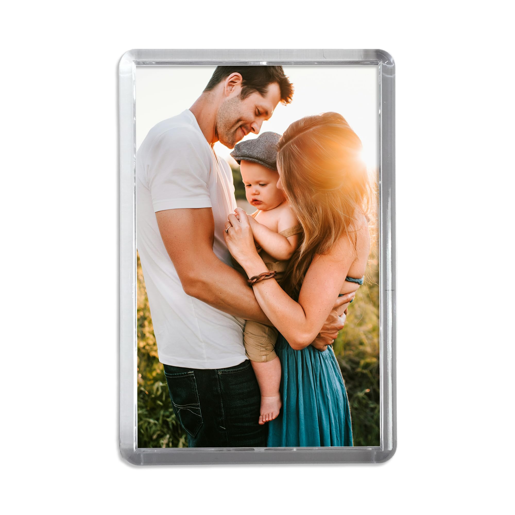 Personalised Photo Fridge Magnet Names Birthday Anniversary Engagement Wedding Valentines Love Family