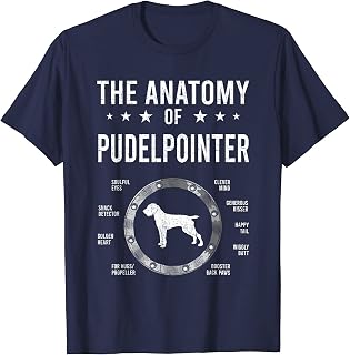 Anatomy of Pudelpointer Dog Lover T-Shirt
