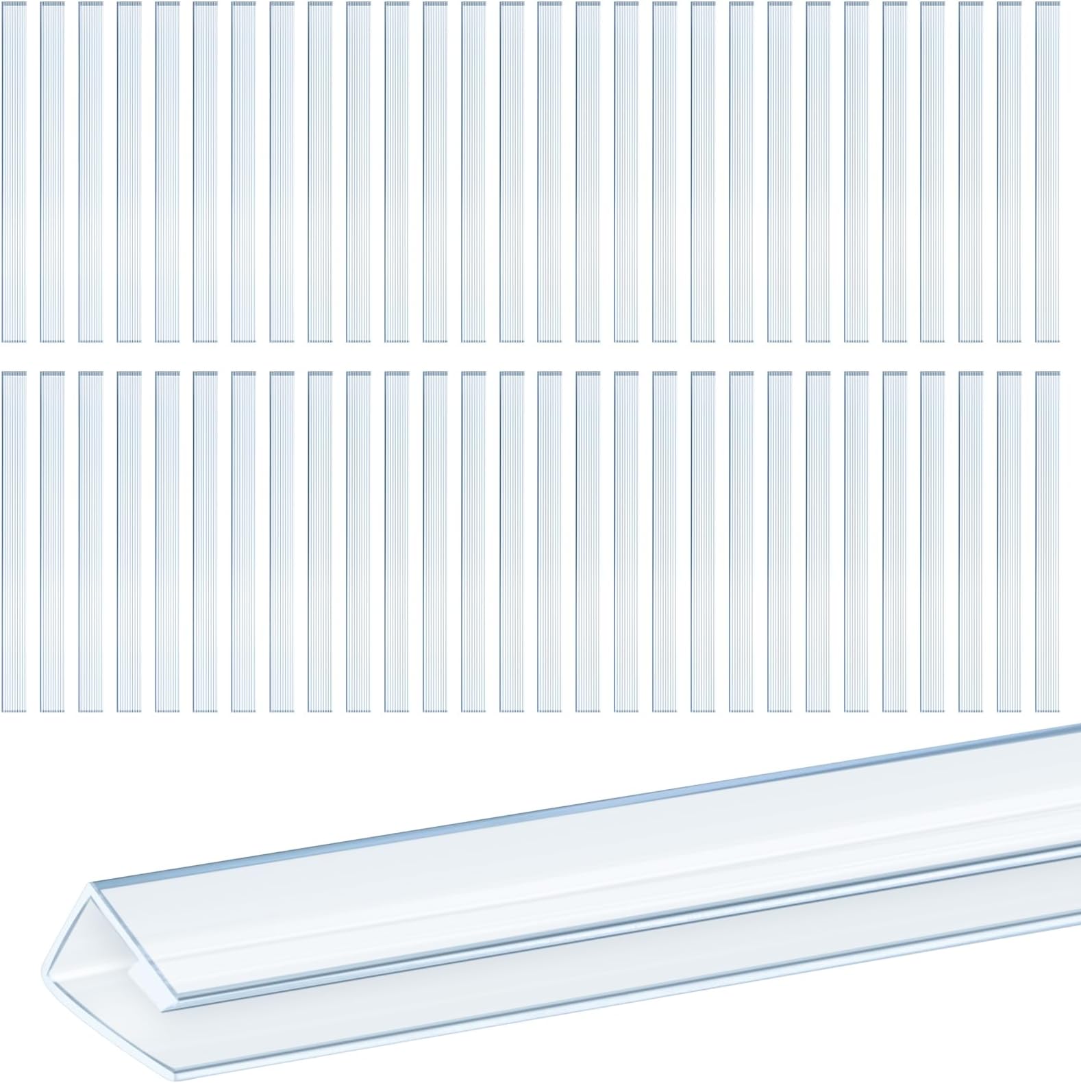 30 Pcs Polycarbonate Greenhouse Panels U Connector Profile U Polycarbonate Profile U Channel U End Cap for Twin Wall Greenhouse Panels Prevent Dust, Rain, Fit 6mm or 4mm Panels, 2ft Length