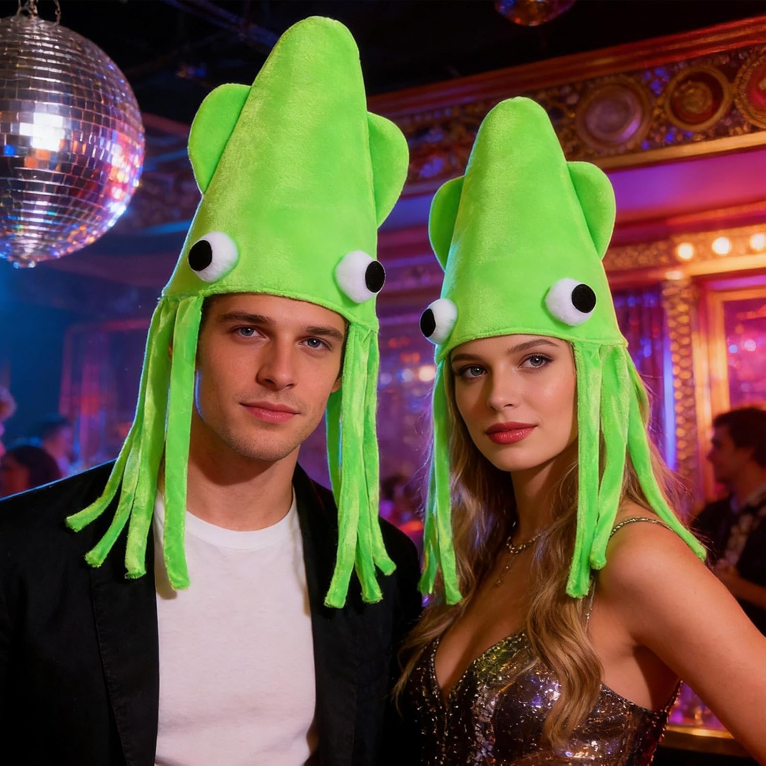 Funny Hats | Funny Squid Costume Hats | Novelty Sea Animal Headwear,for Adults Boys Girls Kids Parties Stage Shows Halloween