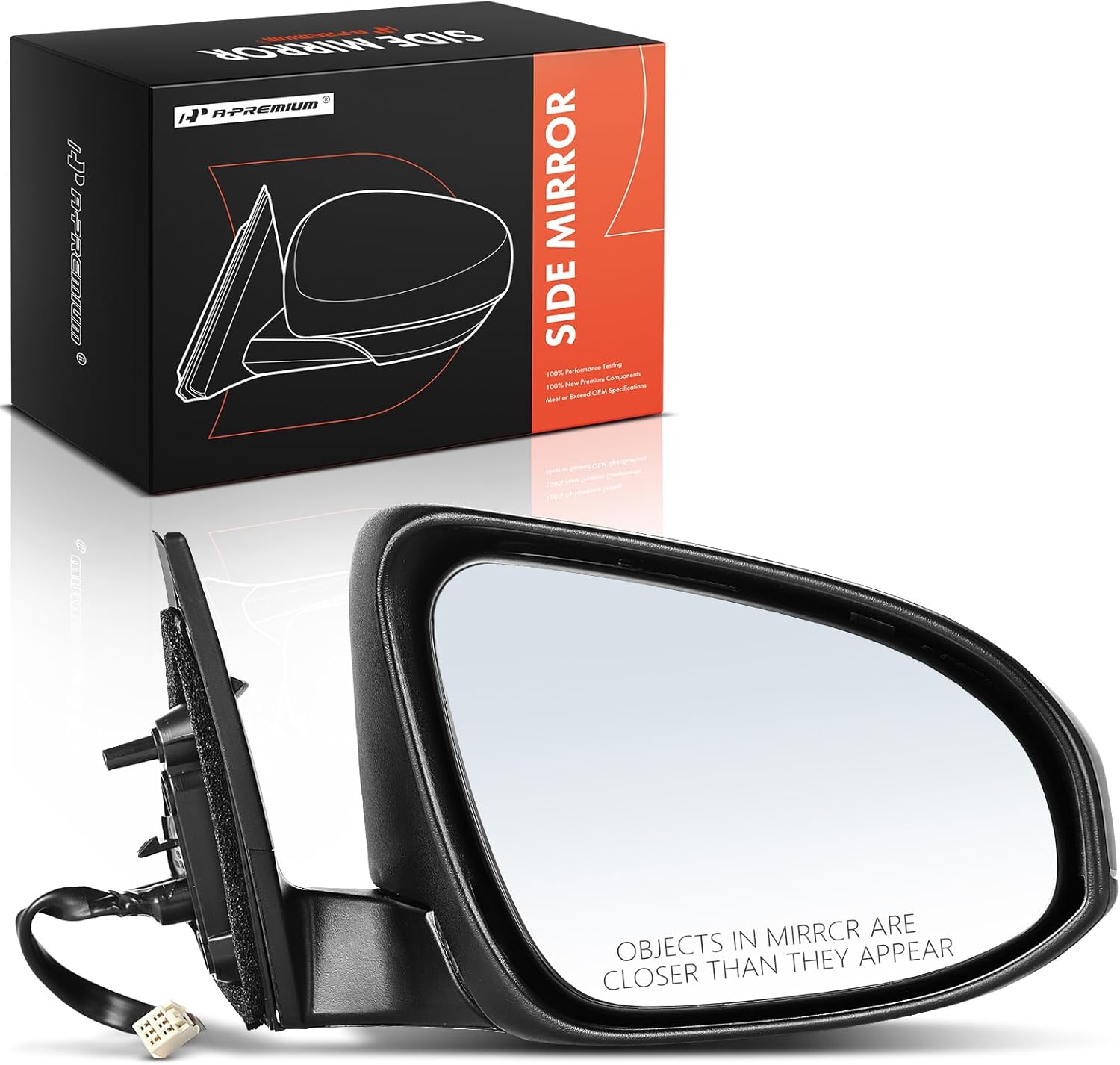 Driver Side View Mirror Compatible With Toyota Camry 2018-2022 3-Pins Manual Folding Power Glass Non Heated Non Blind Spot Rear View Mirror - Foto 4