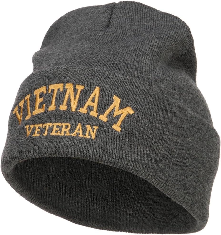 e4Hats.com Vietnam Veteran Embroidered Long Beanie