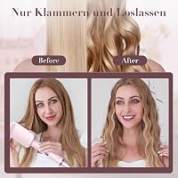 AISEELY 32 mm Hullámosító Hajvasaló - Tripla Hordó Beach Waves Hajgöndörítő, Állítható Hőmérséklet, Hővédelem, Minden Hajtípusra 5