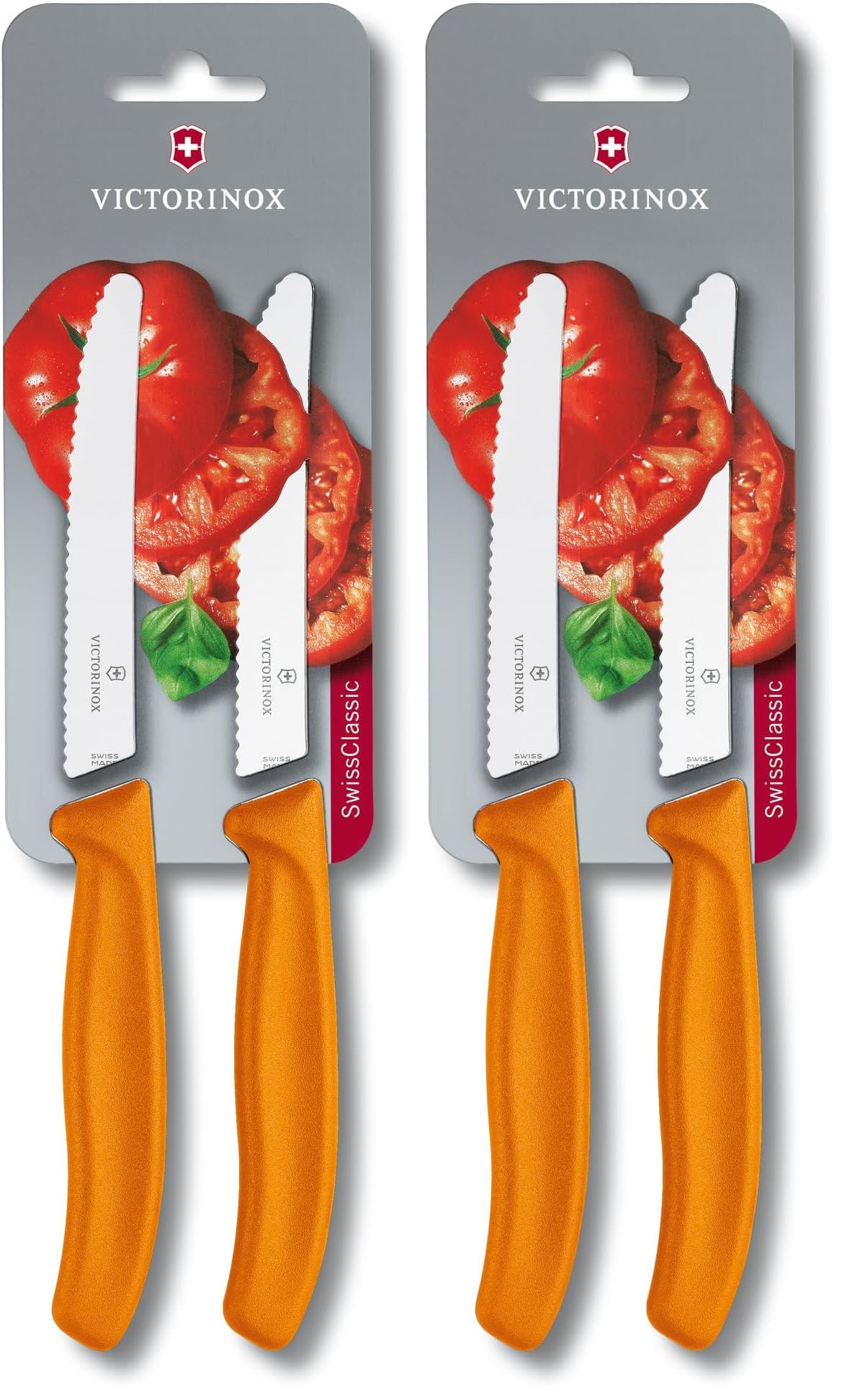 Couteau à tomates Victorinox orange pour vos pique-niques et repas d'été