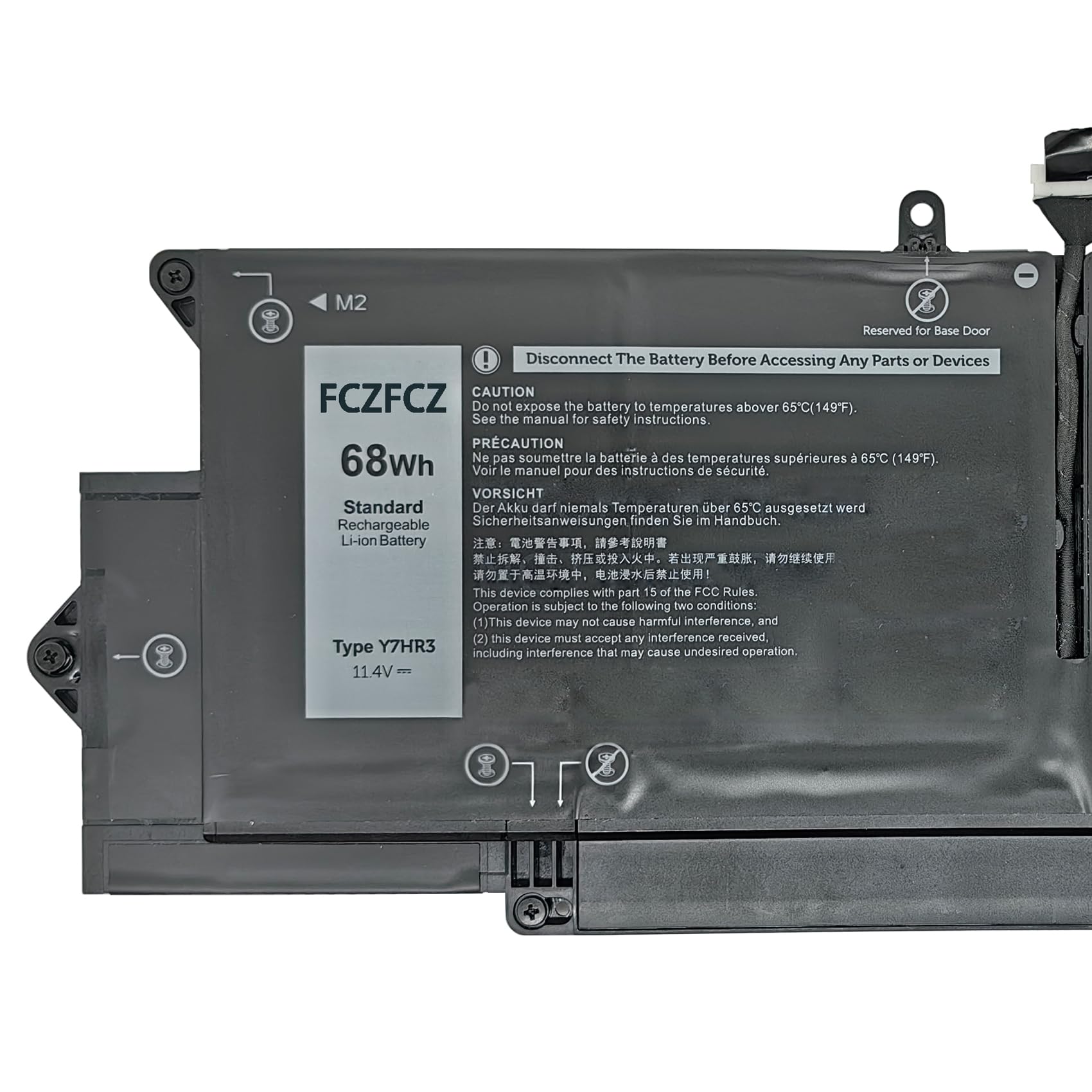 Amazon.com: FCZFCZ Y7HR3 Battery Replacement for Dell Latitude