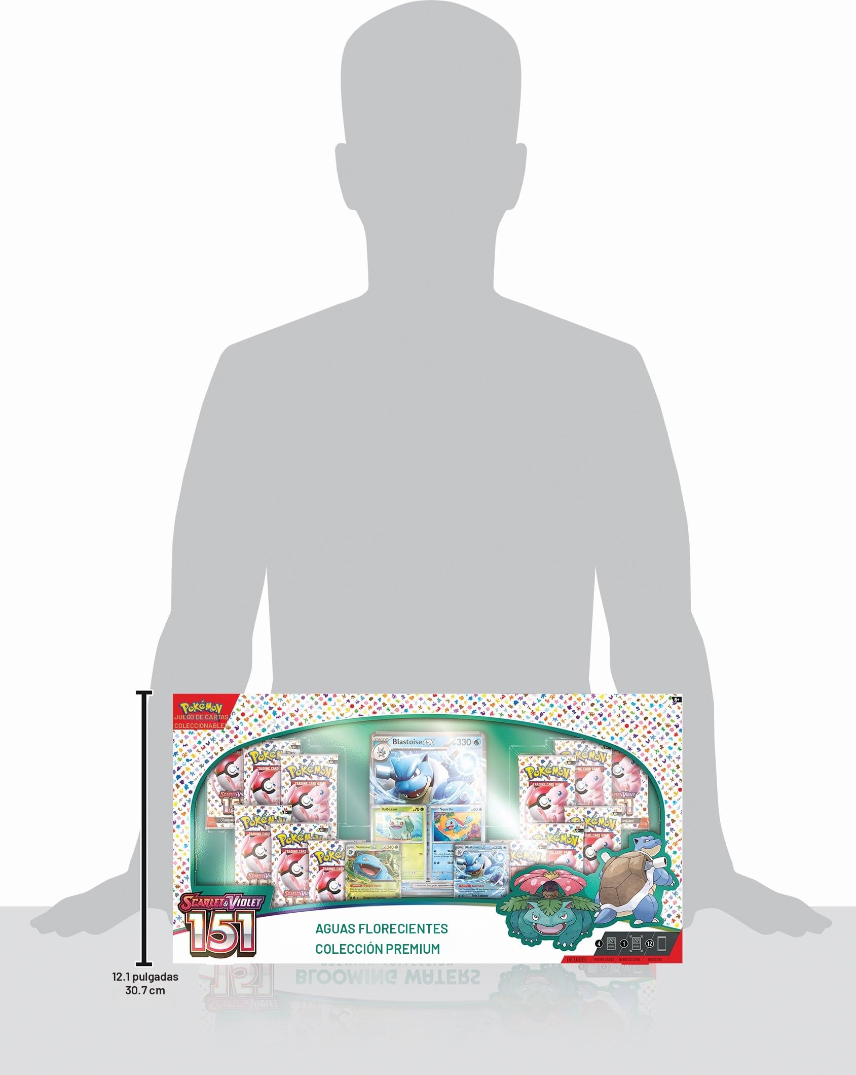 Amazon.com: Pokemon TCG: colección Blooming Waters 151 Premium