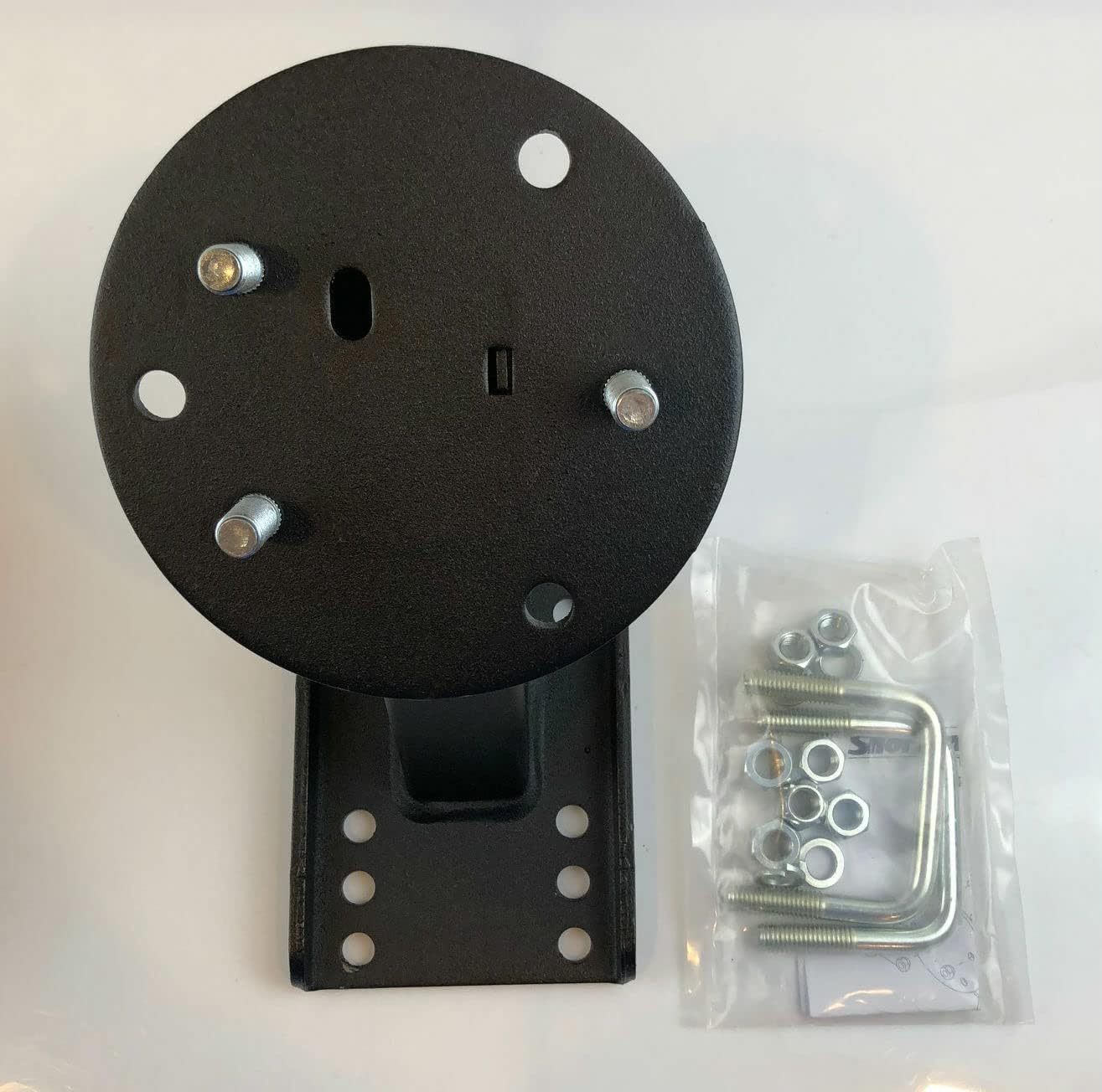 Shorelander TA1038-16 Spare Tire Kit - for 2" x 3" Trailer Frame - Matte Black