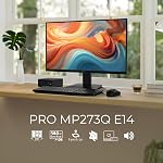 msi PRO MP273Q E14 27-inch IPS 2560 x 1440 (QHD) Computer Monitor, 144Hz,Adaptive-Synch, HDMI, DP Port, VESA Mountable, Tilt, Speaker, 1ms, Black