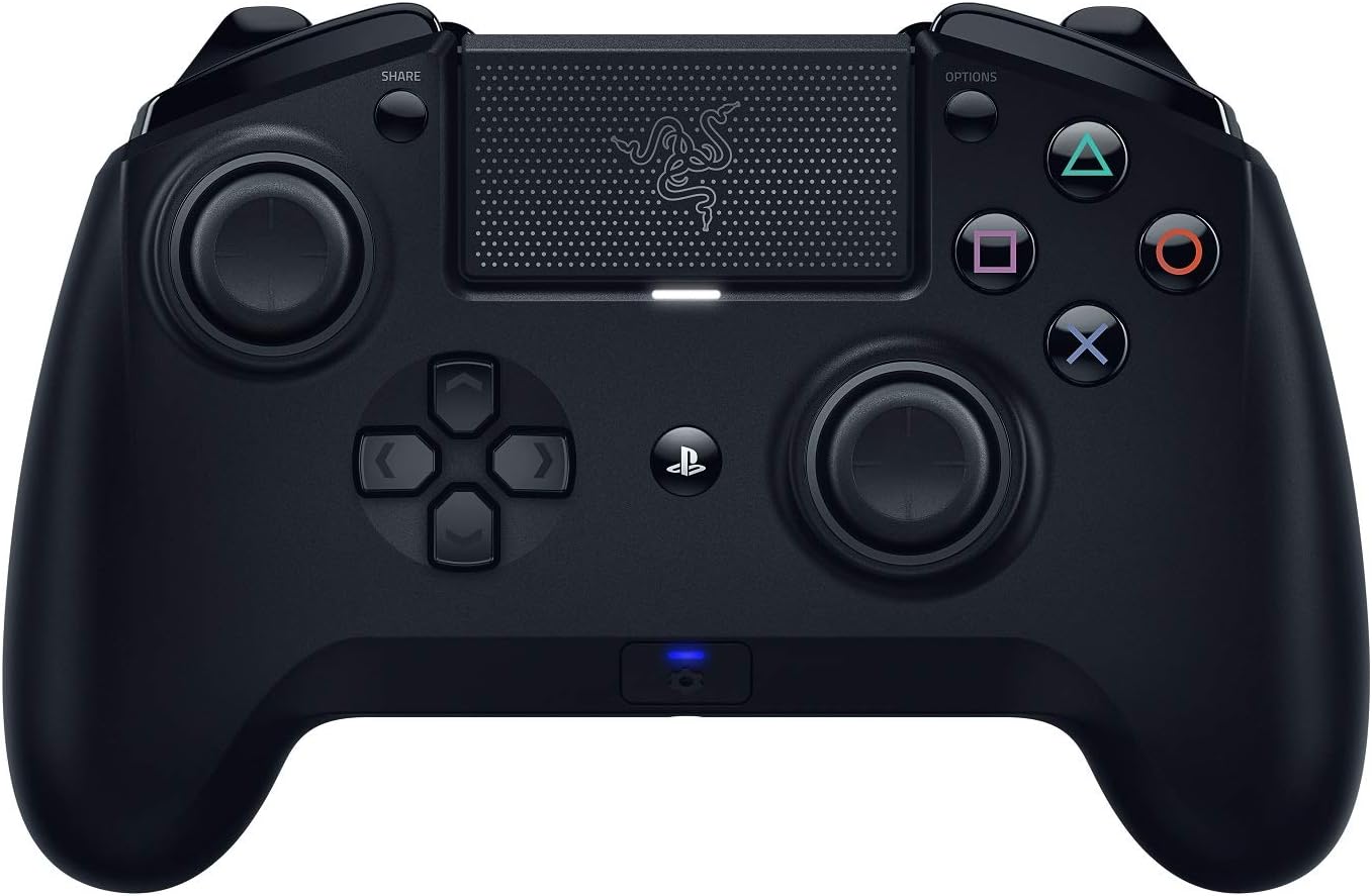 Razer Raiju - Next-Gen Premium Gaming Controller for PlayStation 4 - Fully-Programmable Hyper-Responsive Buttons, Blue