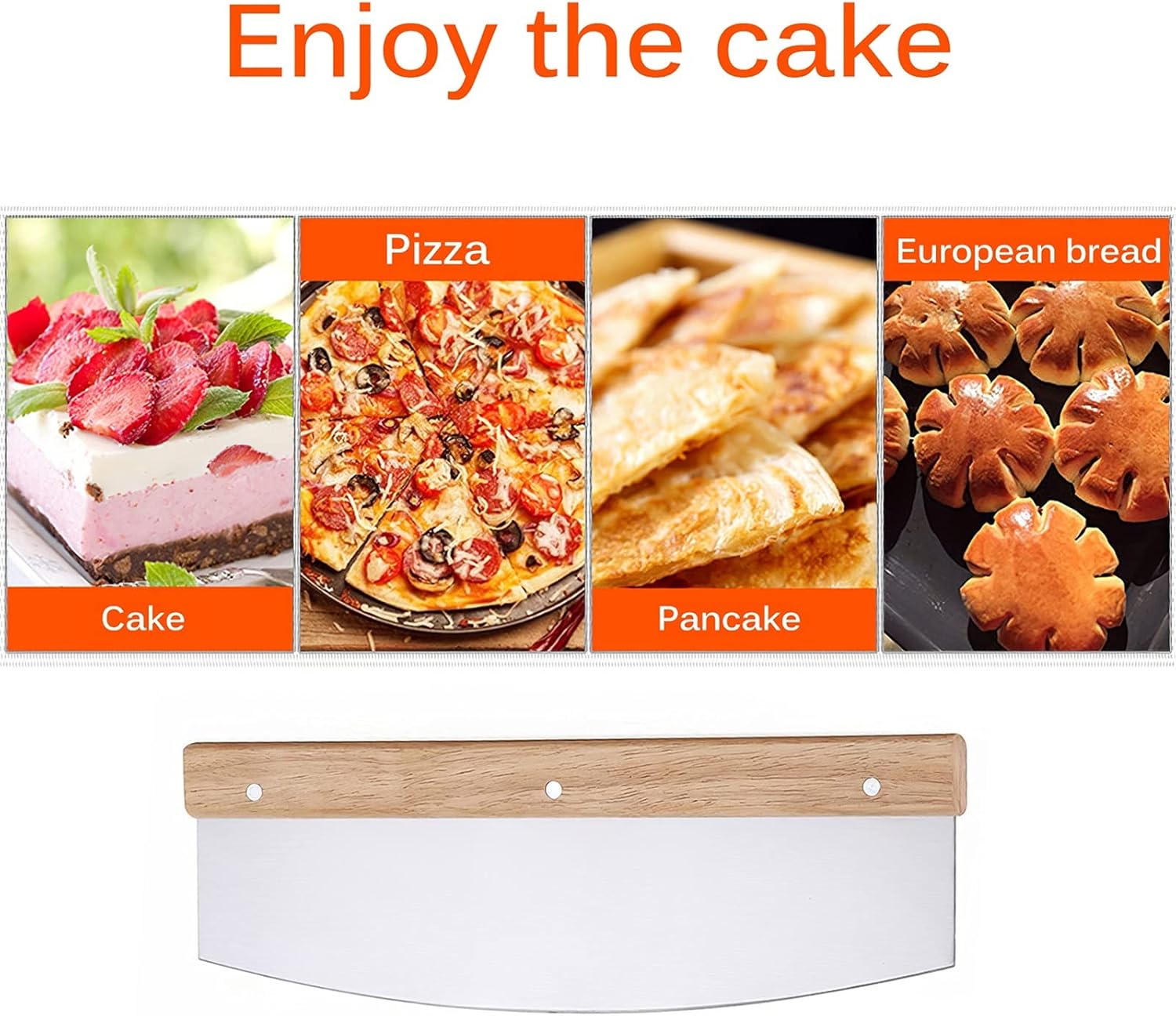 Pizza Slicer 32CM Kitchen Pizza Cutter，Stainless Steel Pizza Slicer Dough Slicer Pie Pizza Cutter Pizza Cutters