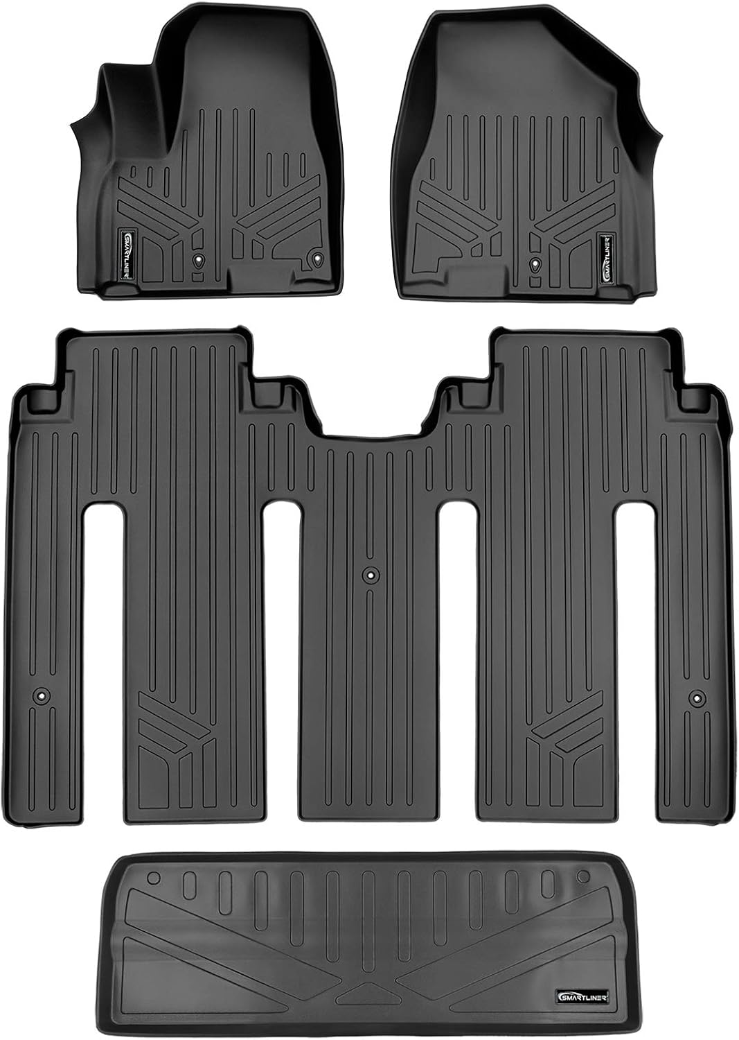 MAXLINER All Weather Custom Fit 1st Row Floor Mat Liner Set Compatible with 2015-2021 Kia Sedona