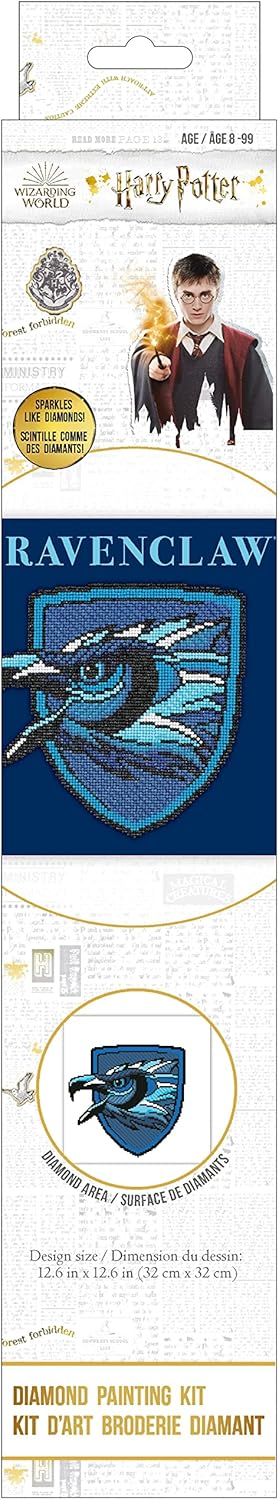 Camelot Dots Harry Potter Collection of Diamond Facet Painting Art Kits, 12.6" x 12.6", Ravenclaw Alumni