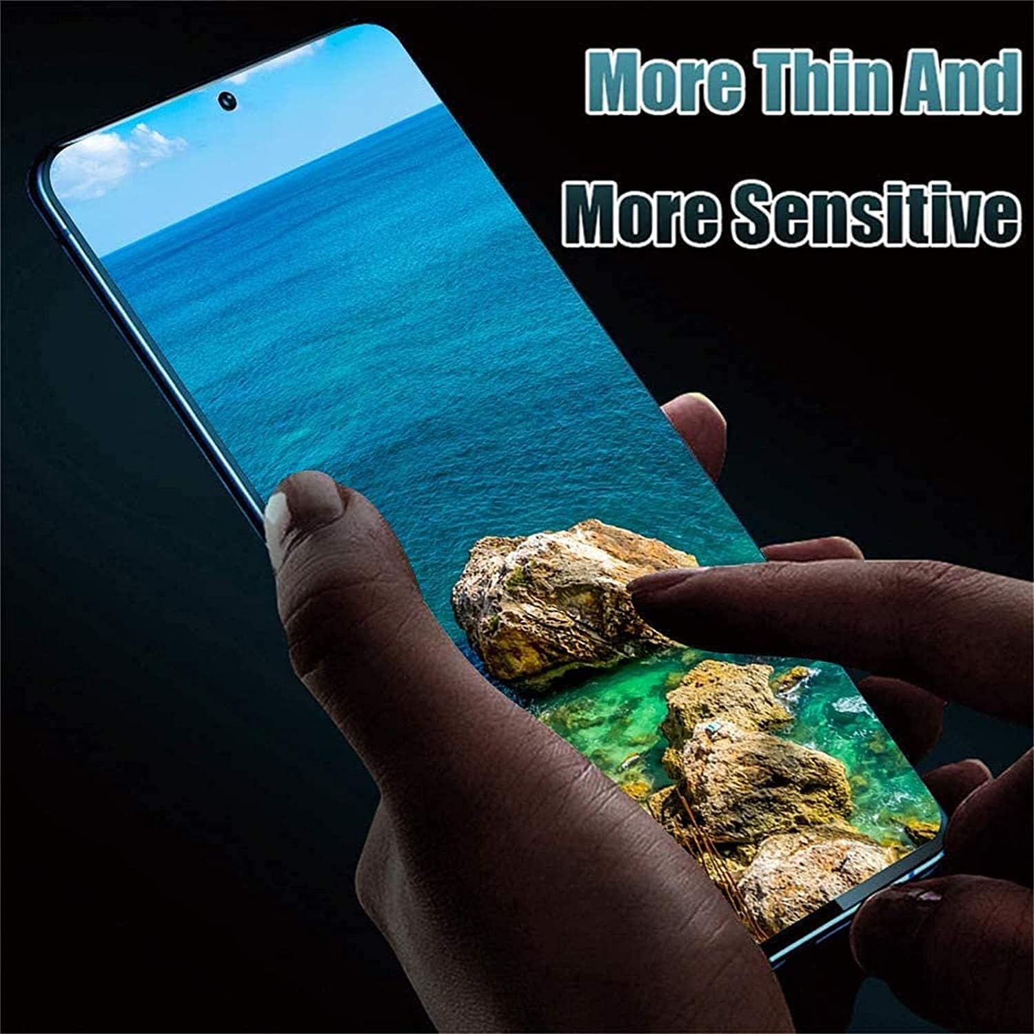 Samcorn [2+2 Pack]Compatible for Samsung Galaxy Note 10 Plus Screen Protector, HD Clear Tempered Glass, Ultrasonic Fingerprint Support, 3D Curved, Scratch Resistant, BubbleFree Glass Screen Protector
