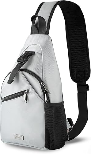 Miniatura 7 de AMJ Bolso bandolera para hombres y mujeres, mochila de hombro casual, mochila de pecho para senderismo y viajes