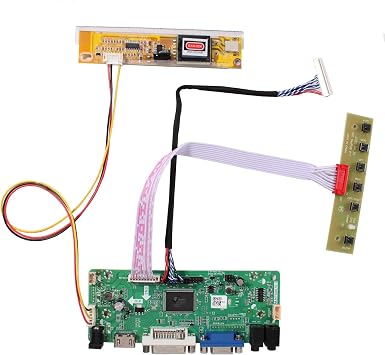 VSDISPLAY DVI VGA Audio LCD Controller Board Work for 15.4 1280x800 LCD | LTN154AT07 B154EW01 B154EW02 B154EW03 B154EW04 B154EW06 B154EW08 LTN154AT01 LP154WX4 LP154W01 Panel