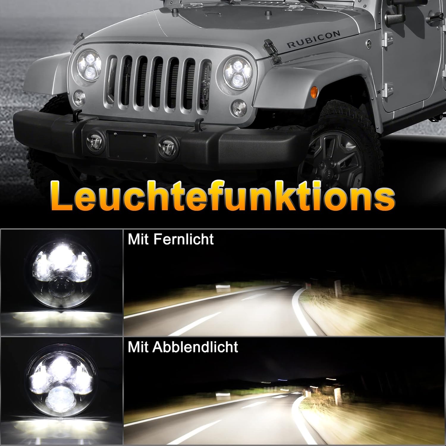 LED fényszóró részletei