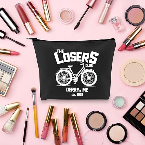 Miniatura 3 de TOBGBE Bolsa de maquillaje The Losers Club Stephen King, regalo de películas de miedo, regalo de Stephen King Merch, Negro -, Club de los Perdedores