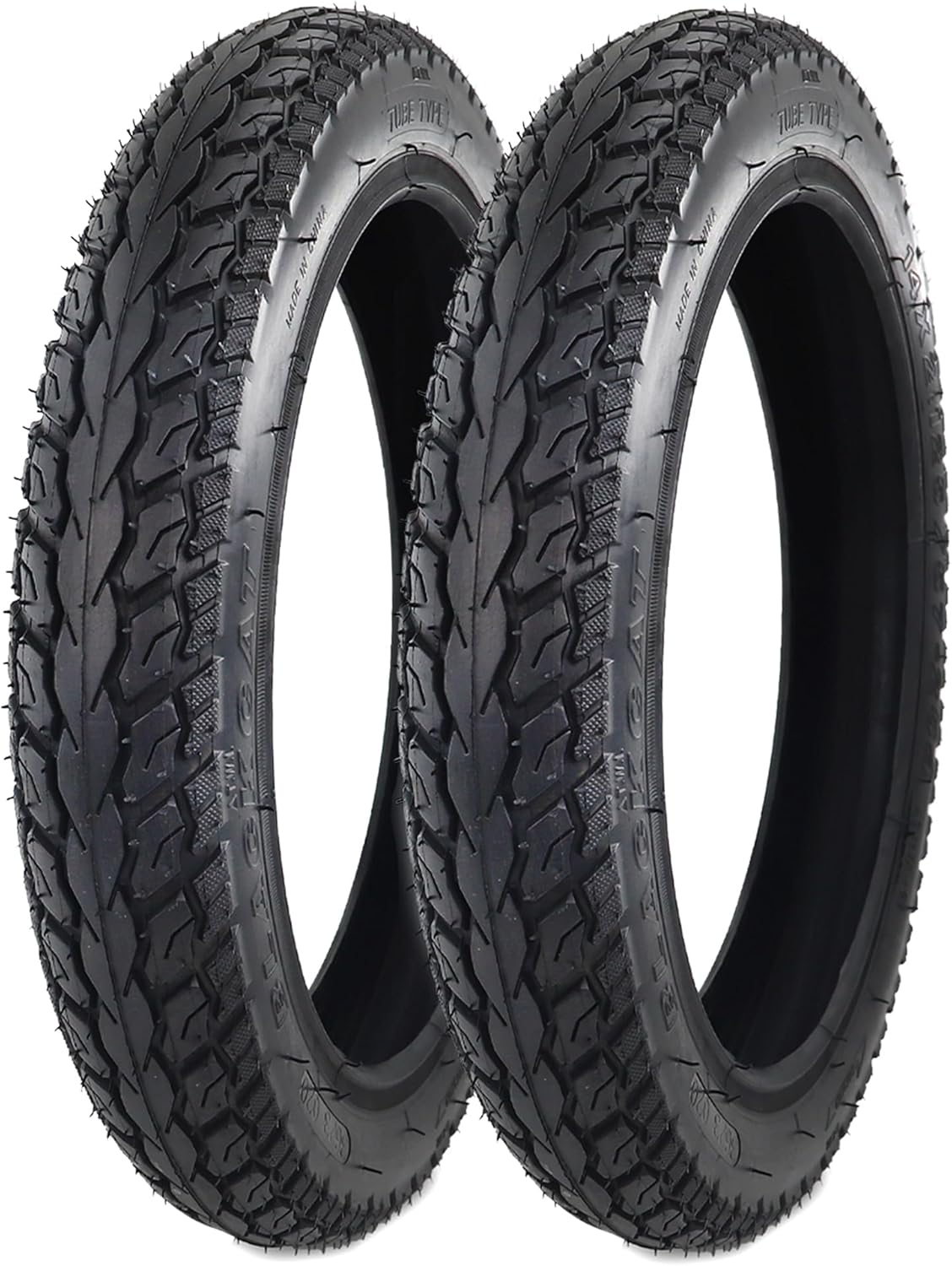 2 Pack E-Bike Tire Kids Bike Tire 14x2.125 with 2 Tubes Strong Grip Compatible Replacement Bicycle Tire for Electrc Bicycle
