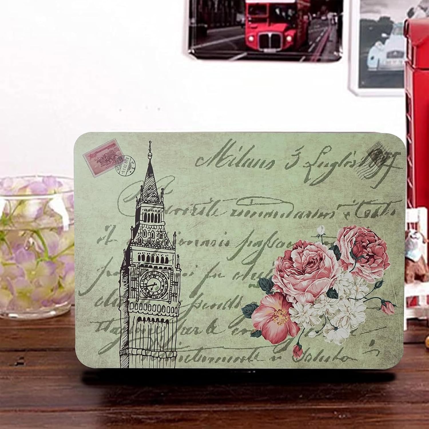 Luwint Secret Decorative Storage Box, Large Metal Keepsake Container Case with Lock and Key & Small Handheld Tin Box Gifts Home Decorations (Tower)