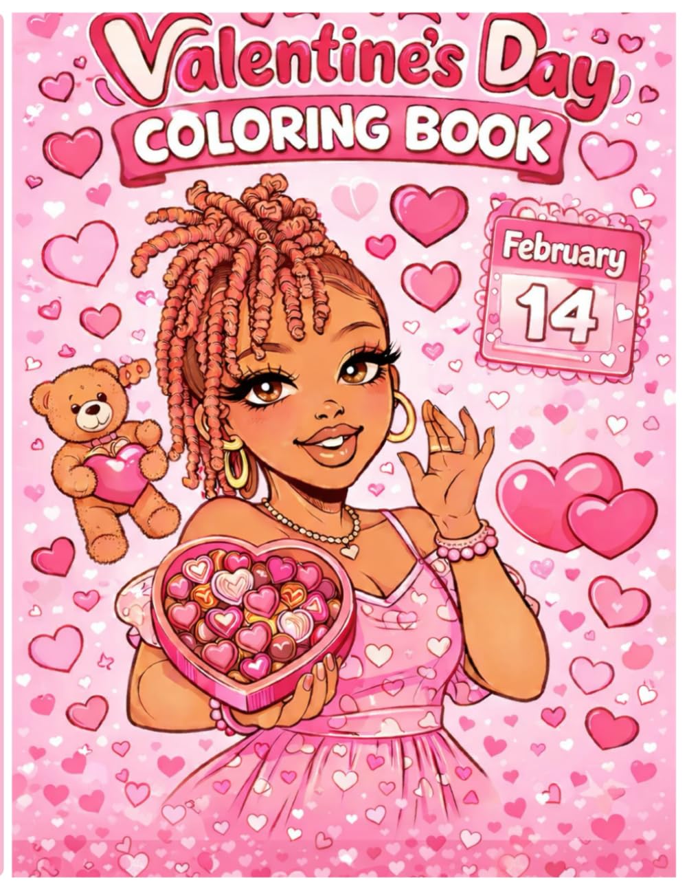 Valentine’s Day Coloring Book: Adorable illustrations for Valentine’s Day