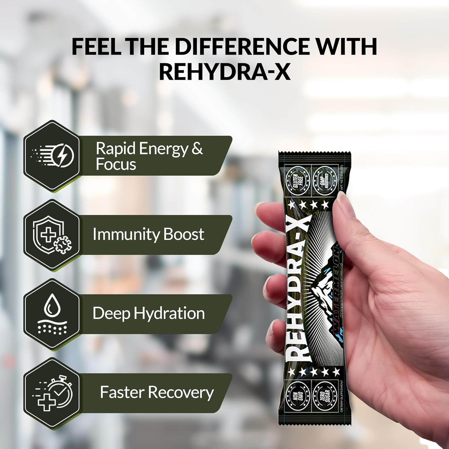 Rehydra-X, Watermelon Electrolyte, Hydration, Coconut Water, & Bounce-Back After Late Nights