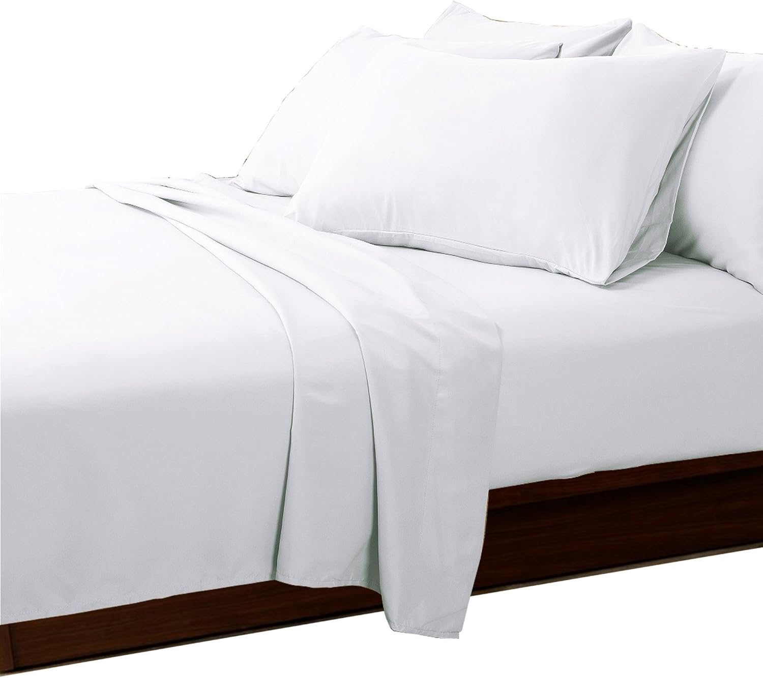 Essina King Bed Sheets, 4pc Cotton Bed Sheets King Size 620 Thread