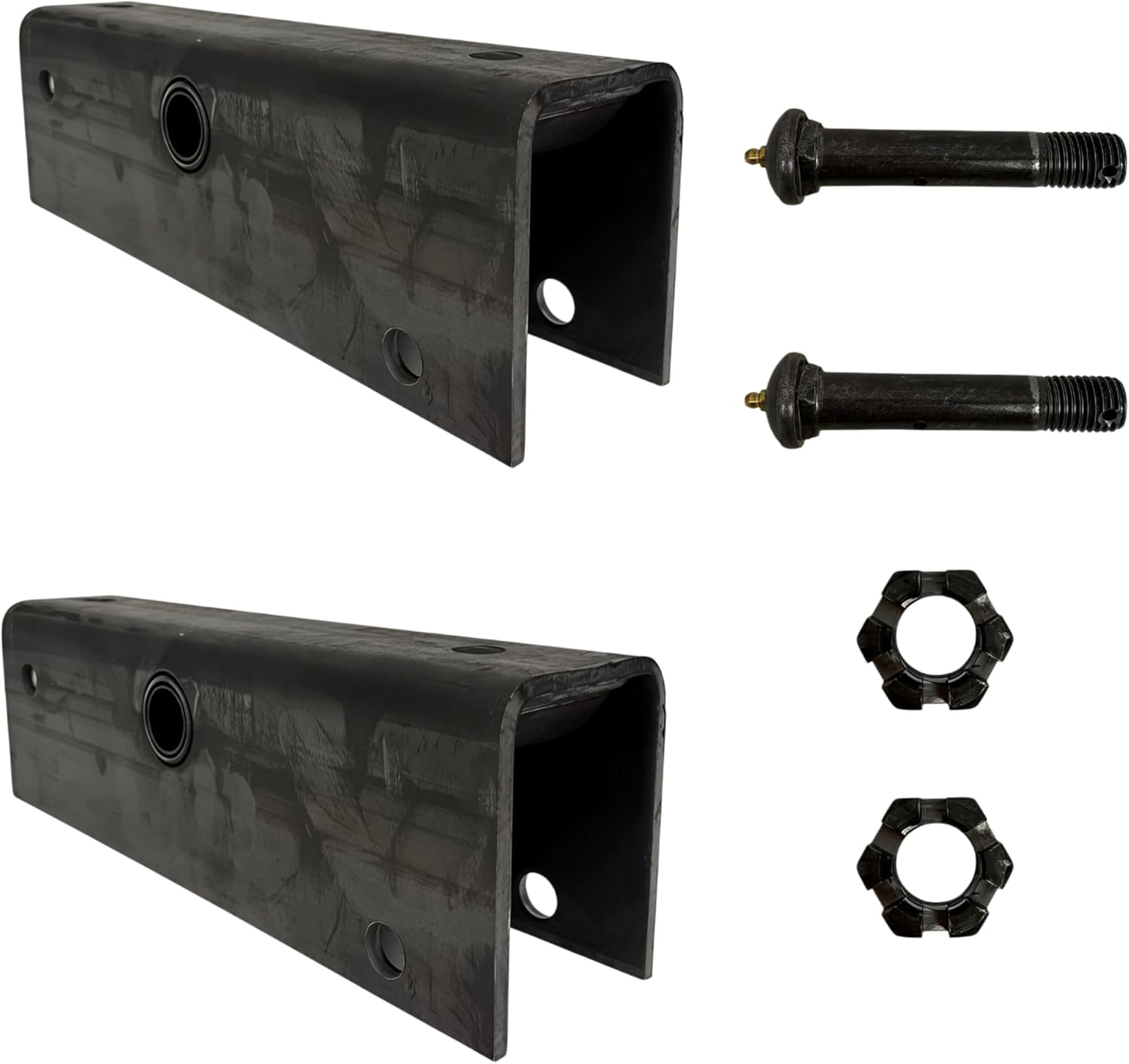 12" Trailer Equalizer Kit for 2" Slipper Springs – E4541 Equalizer with 7/8" x 4.62" Equalizer Bolt - Fits 5,200-8,000 lb Tandem Axle Trailer Suspension (2 12" Equalizer Bars + 2 Bolts & 2 Nuts)