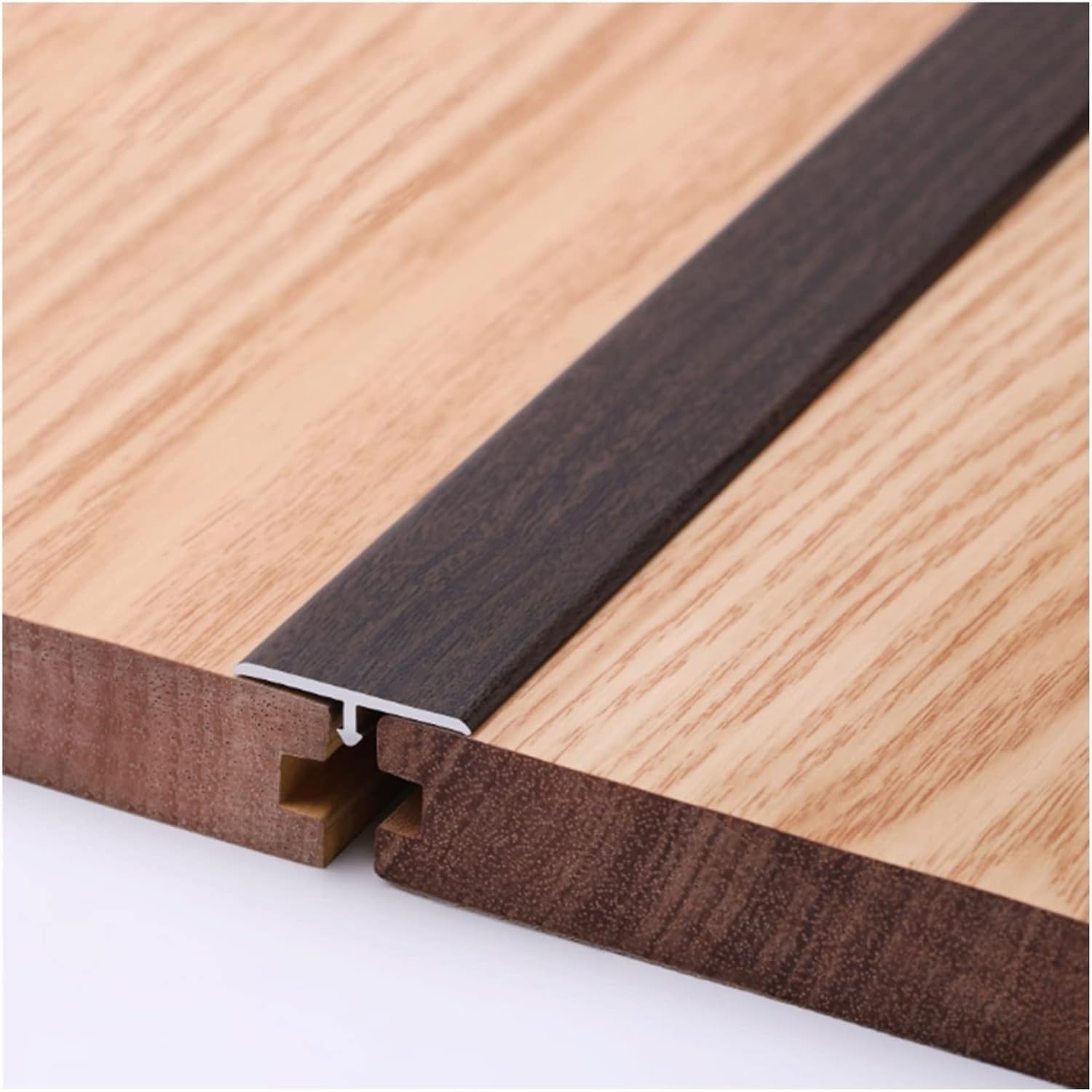 Vinyl Floor Transition Strip, T Molding Aluminum Doorway Edge Trim - Tile to Carpet/Wood to Tile, 90cm/35.4inch Length(Style2,2 pcs)