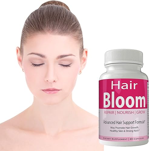 Miniatura 7 de Hair Bloom Hair Growth Pills Skin and Nails Supplement - Advanced Unique Hair Growth Vitamins and Minerals with Biotin - Gluten Free 60 Capsules