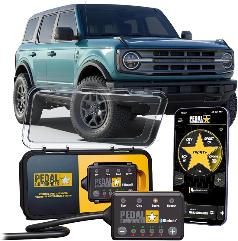 Controlador de resposta do acelerador PEDAL COMMANDER BTPC18 para Ford Bronco 2021–2026 – 1 unidade