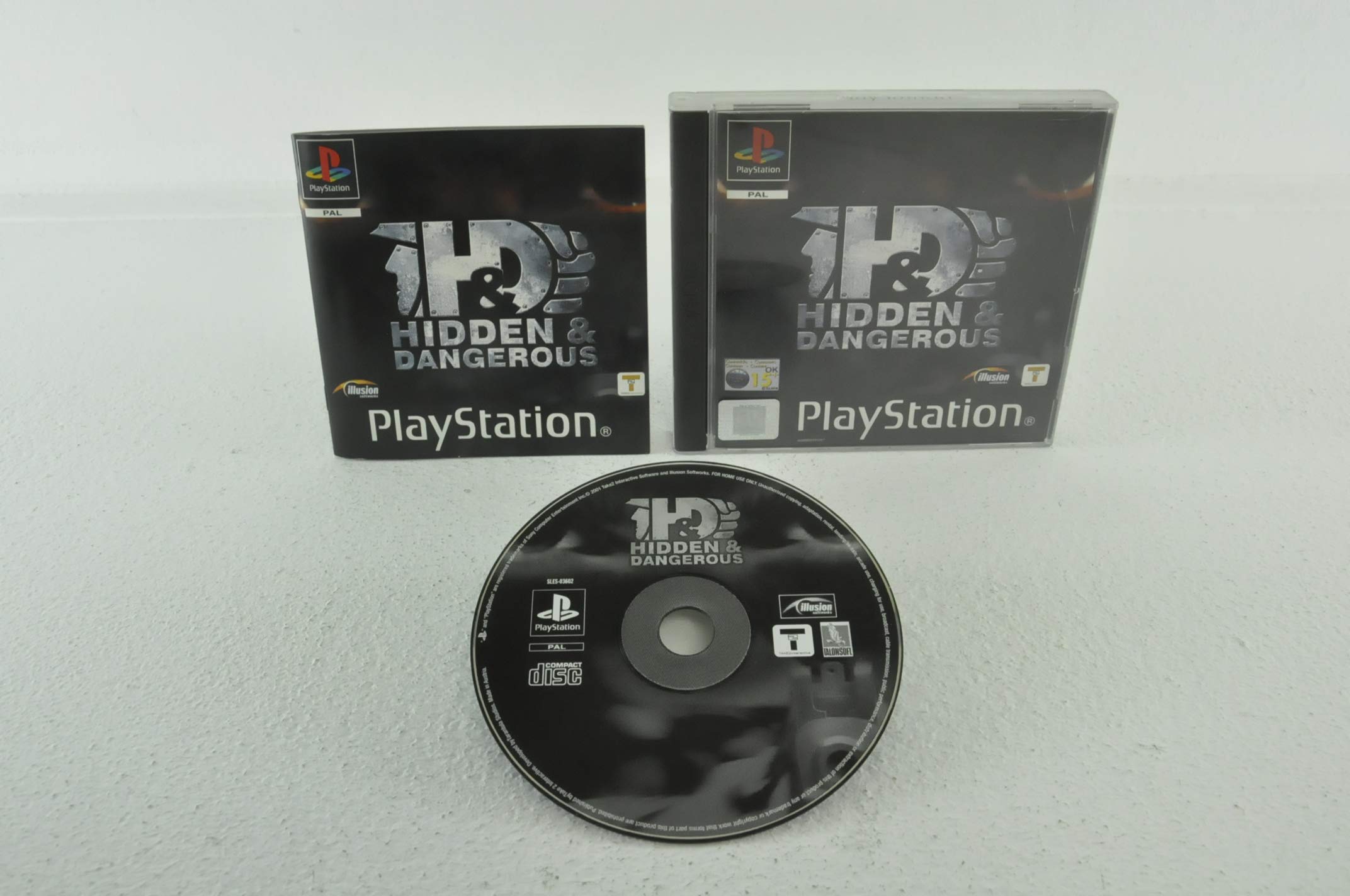Jeu PS1 Hidden & Dangerous – Complet, PAL, Boîtier D'origine, Bon état