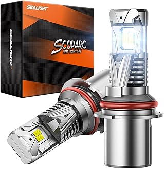 SEALIGHT 9004/HB1 LED Fog Lamps or DRL 60000LM 9×Brightness High Power for ATVs & Powersports, 2025 Version, S7S Series Wireless 9004 Fog Lights Water Proof 10 Years Lifespan- Pack of 2