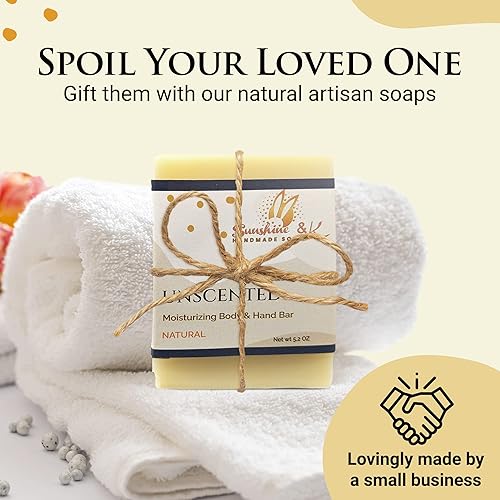 Miniatura 37 de Miel de avena - Barra de jabón para el cuerpo y las manos, jabón de baño hecho a mano, jabón de barra hidratante con cera de abejas, aceite