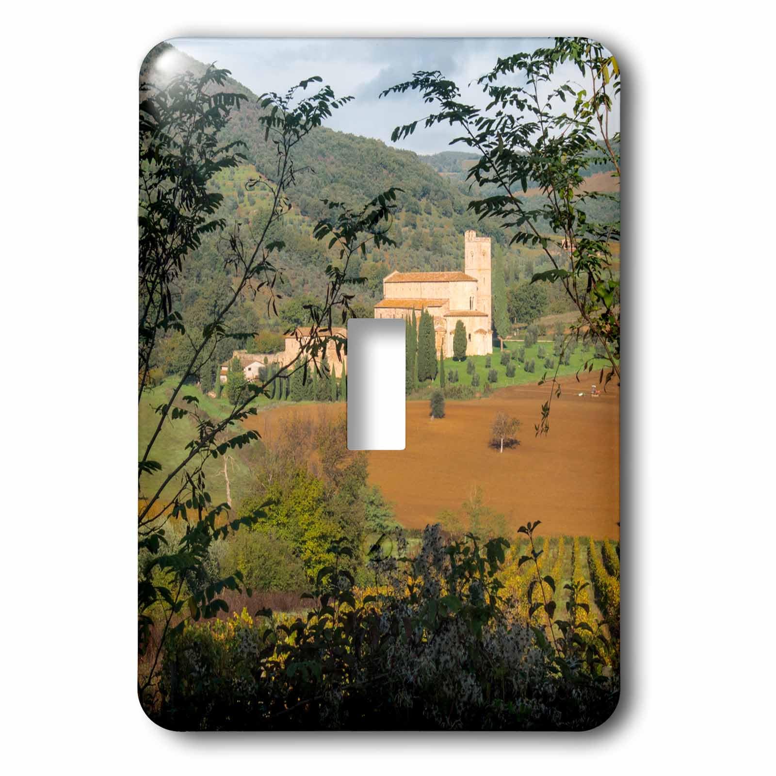 Interrupteur à bascule unique vigne de Toscane pour remplacer vos plaques de plastique blanches