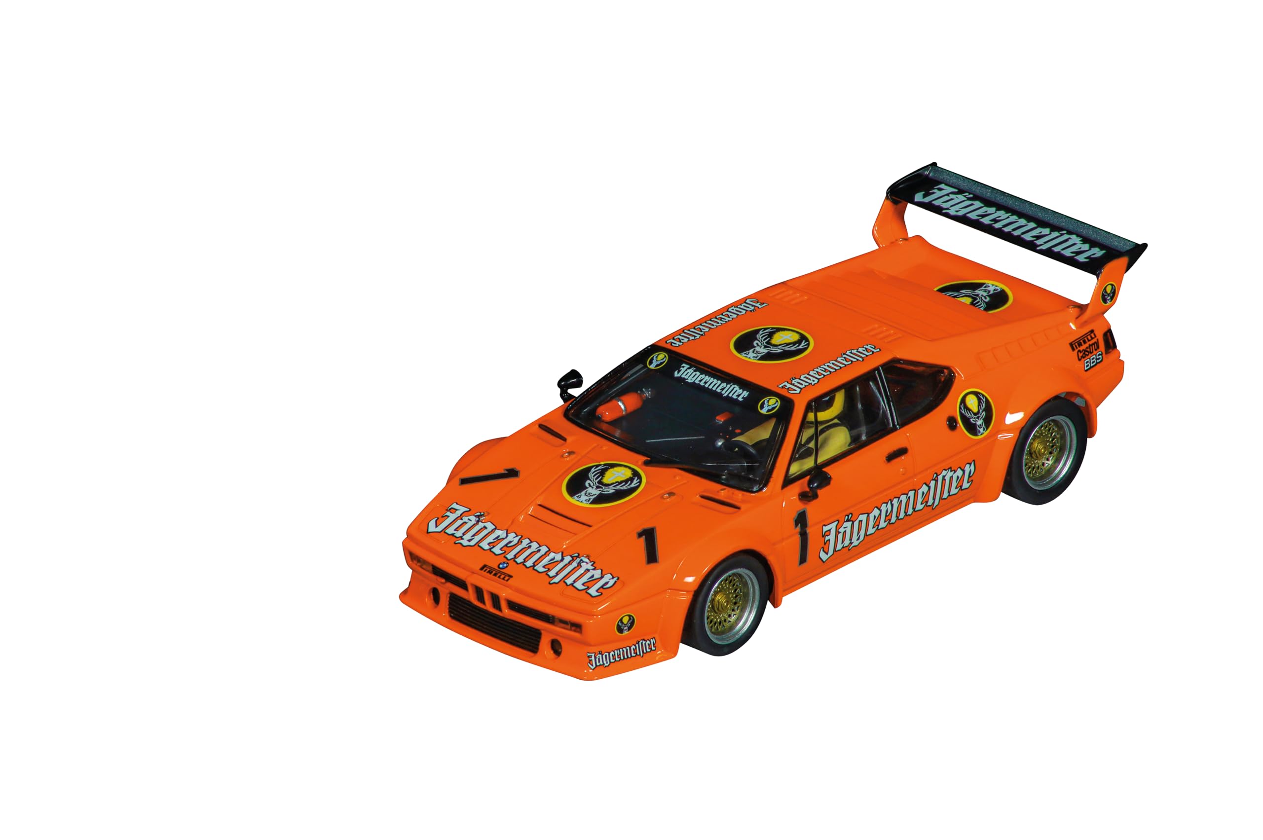 Carrera Digital 132 | BMW M1 Procar Jägermeister Racing Team, No.1 | Auto für Rennbahn | Rennbahnen und lizensierte Slotcars | bis zu 6 Spieler | Für Kinder ab 8 Jahren & Erwachsene