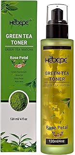 Green Tea Matcha Facial Toner with Rose Petal, Refreshing, and Soothing Face Toner, with Rose Oil, Aloe Vera,120ml