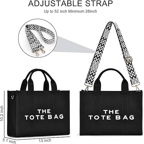 Vista 3 de The Tote Bag para mujer, bolsa de mano para mujer, lindas bolsas de mano para mujer, bolsa de lona