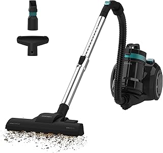 Cecotec Aspirador de Trineo sin Bolsa Conga Rockstar Cyclonic Plus. 800W, Depósito Gran Capacidad 2L, Filtro HEPA, Incluye un Tubo Telescópico Metálico Ajustable y Accesorios para Muebles y Esquinas