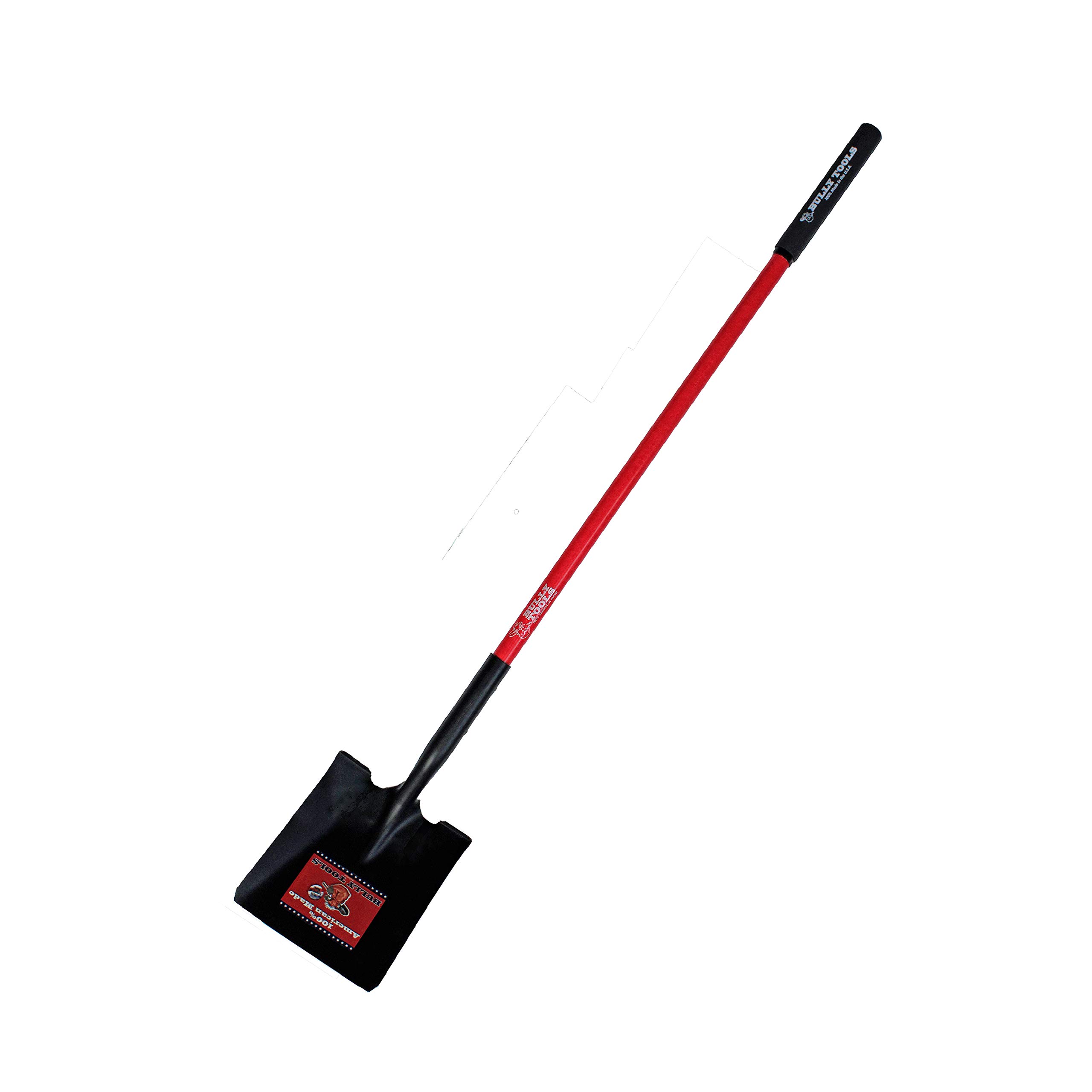 Bully Tools 82525 14 Ga. Square Point Shovel. Fiberglass Long Handle.