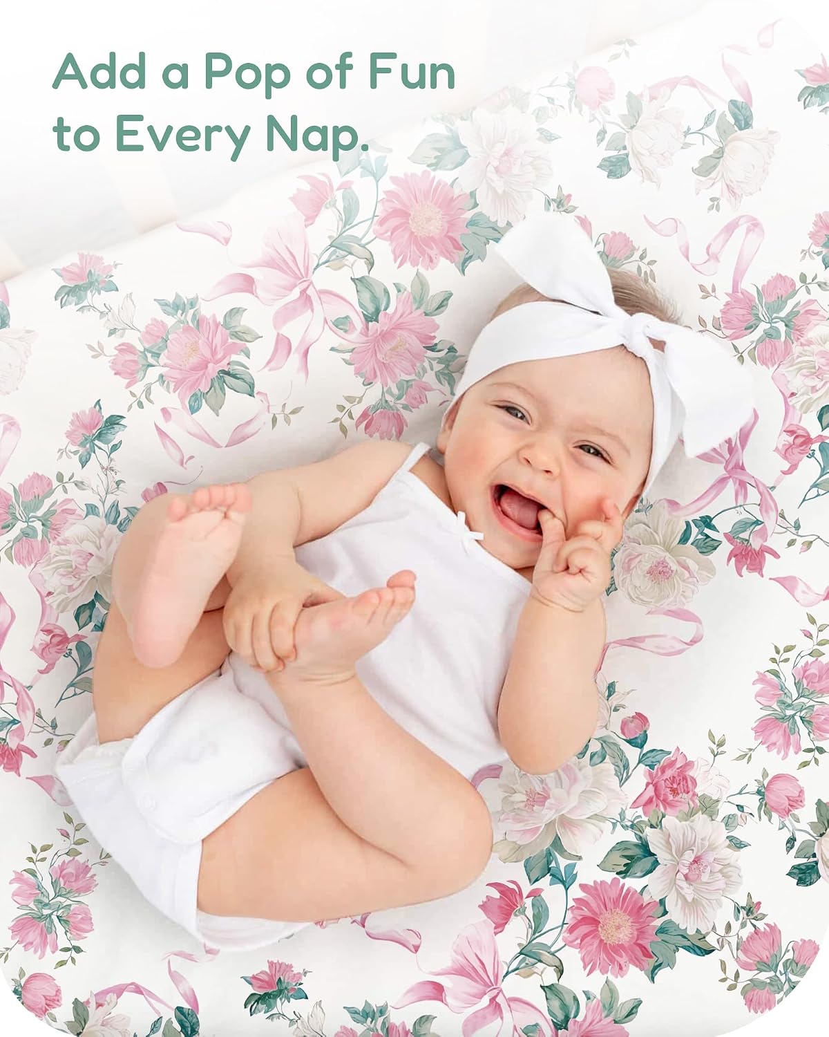 Crib Sheets 2 Pack, Fitted Crib Sheet for Standard Crib Mattress 28x52x9, Ultra Soft Jersey Knit, Breathable Stretchy Deep Pocket, Snug Fit Stays Put, Baby Crib Mattress Sheet