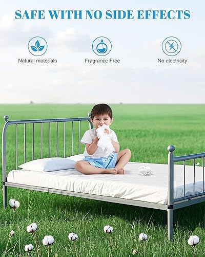 Miniatura 9 de Grounding Sheet King, 95% algodón y 5% fibra plateada, sábanas de tierra agradables al tacto con cable de tierra, kit de conexión a tierra para un