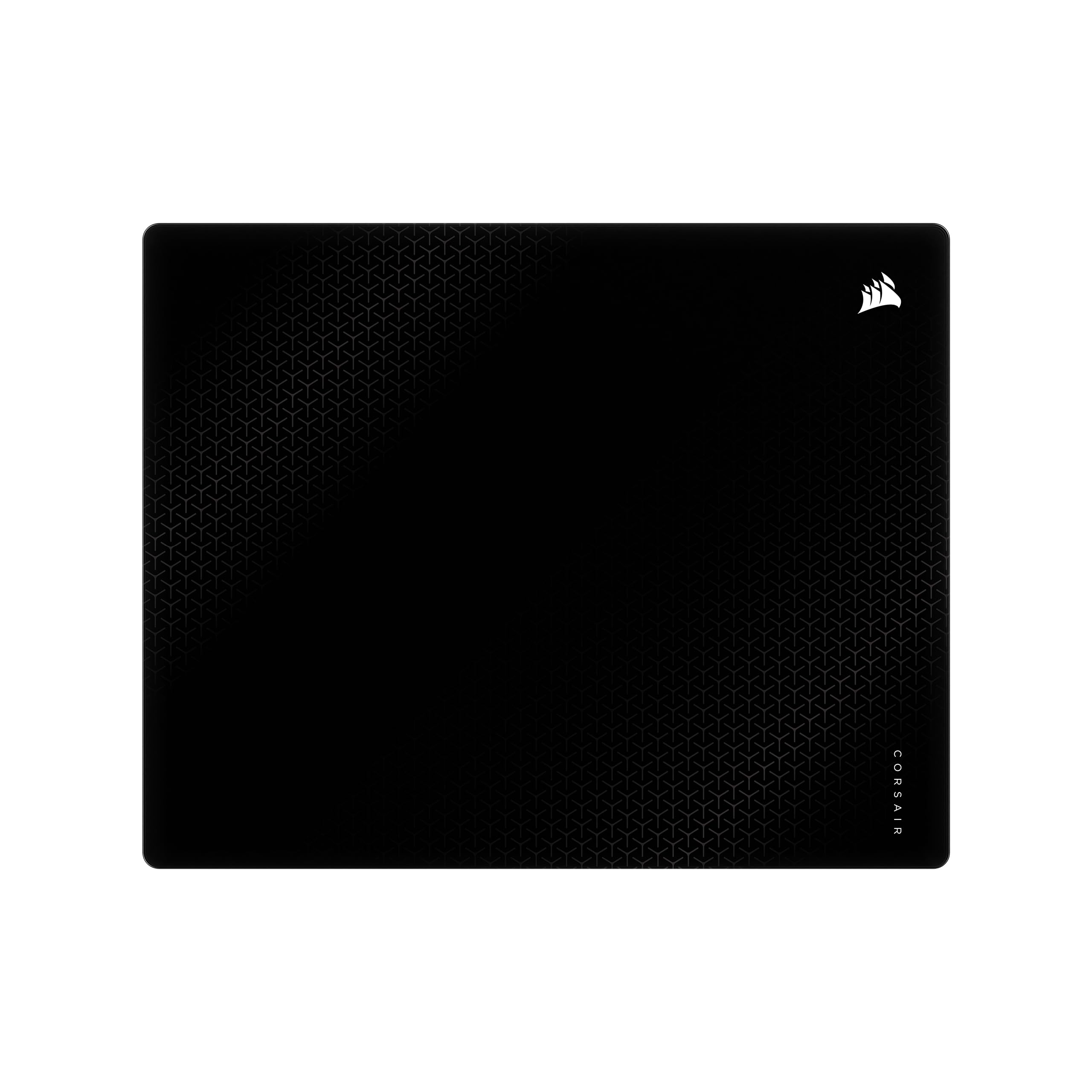 Corsair Tappetino Gaming MM Glass Precision – Large (500 x 400 mm) – Nero | Superficie in Vetro Opaco, Rivestimento Fonoassorbente, Base Antiscivolo in Poliuretano