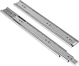 6 Pair 18" Full Extension Soft/Self Close Ball Bearing Side Mount Drawer Slides, Heavy Duty 18-Inch 100Lb Load Rating, 100 lb.Capacity with Mounting Screws